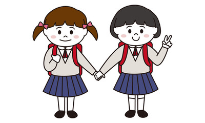 制服の入学生卒業生