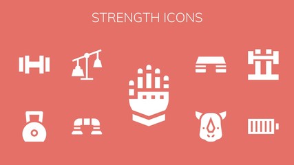 strength icon set