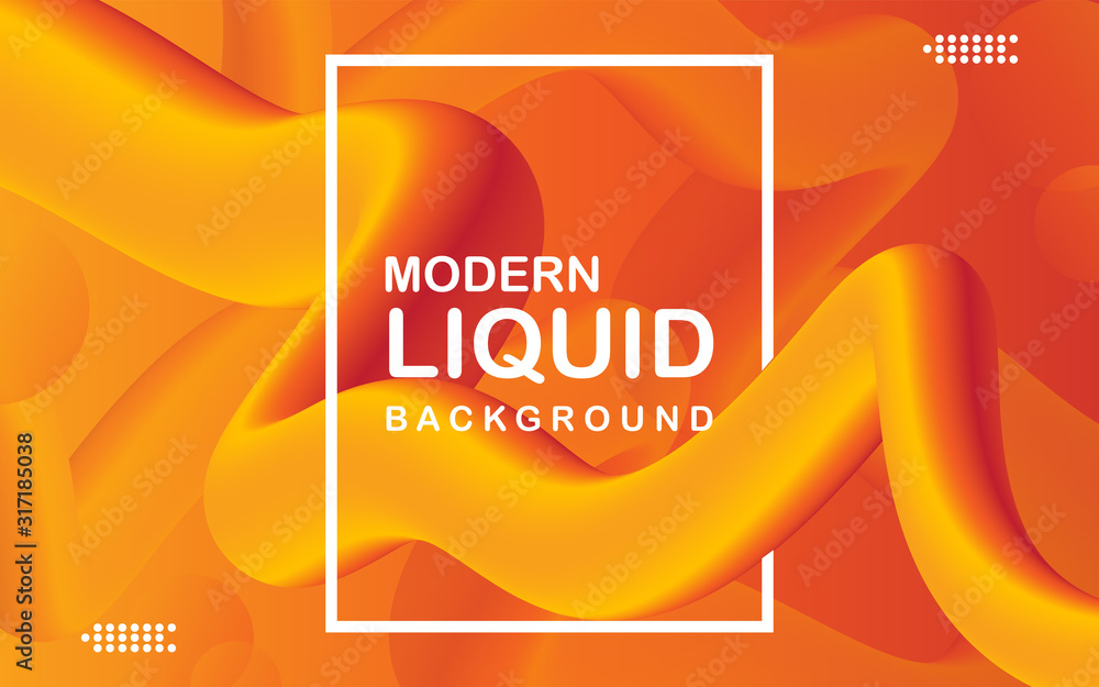 Poster 3d colorful dynamic fluid wave abstract background.