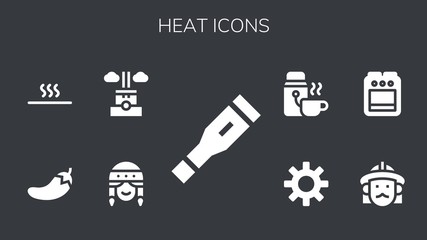 heat icon set