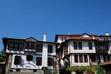 Traditional architecture from the Bulgarian revival period in Zlatograd town.