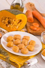 Pumpkin chicken meatballs.