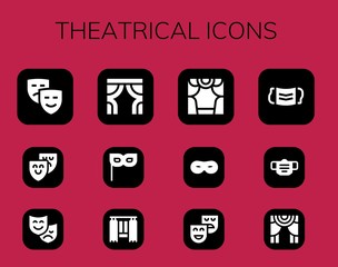 theatrical icon set