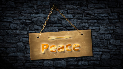 Street Sign to Peace