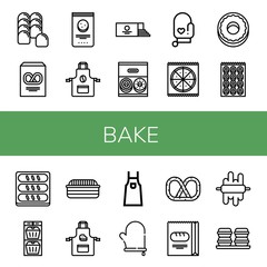bake simple icons set