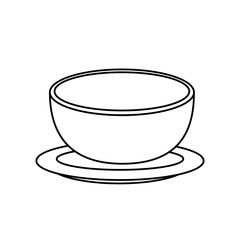bowl dish kitchen isolated icon vector illustration design