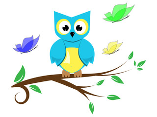 Sweet Owl Vector