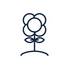 flower nature ecology environment icon linear