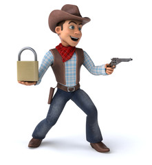 Fun Cowboy - 3D Illustration