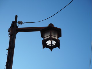 変わった形の街灯