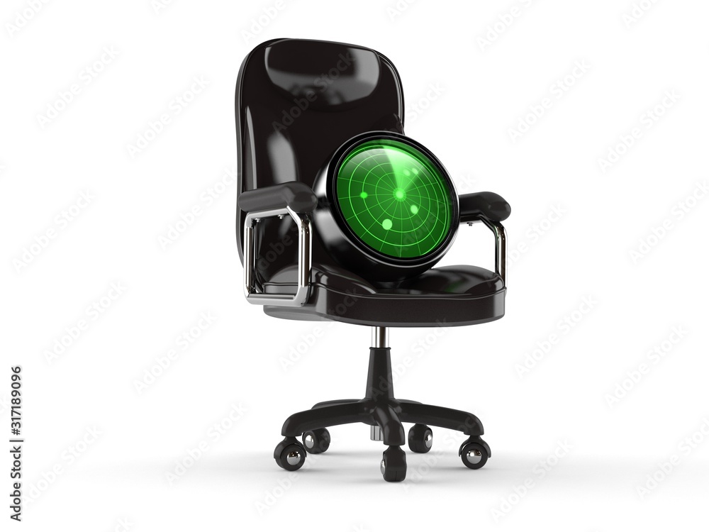 Canvas Prints radar on business chair