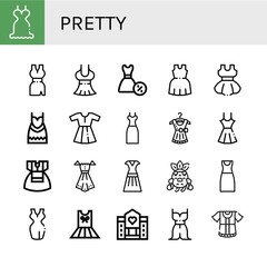 Set of pretty icons