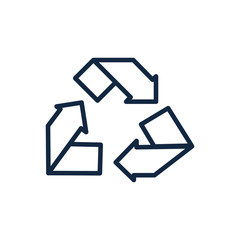 recycle renewable ecology environment icon linear