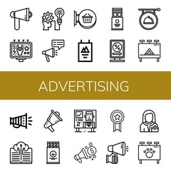 advertising icon set