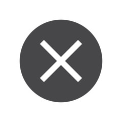 Cancel vector icon, simple sign for web site and mobile app.