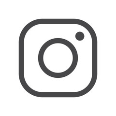 Camera vector icon, simple sign for web site and mobile app. Instagram logo, social media symbol