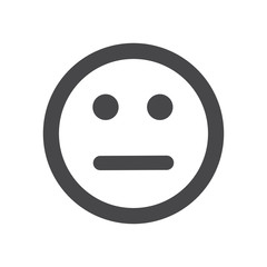 Sad vector icon, simple sign for web site and mobile app.