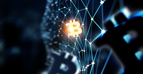 Crypto currency market . Mixed media