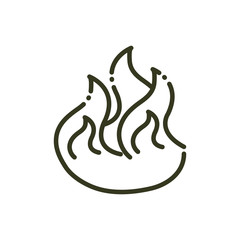 Obraz premium fire flame hot nature line design