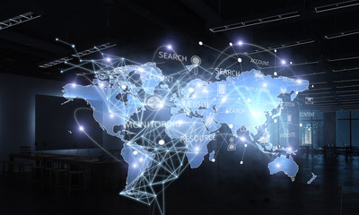 Global connection technologies . Mixed media