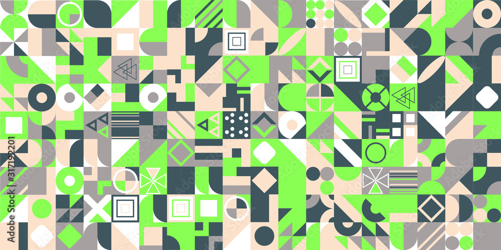 Poster abstract shapes compositions. colorful vector background