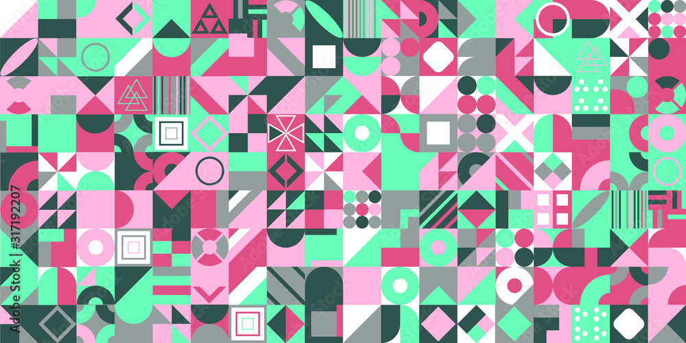 Poster abstract shapes compositions. colorful vector background