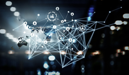 Global connection technologies . Mixed media