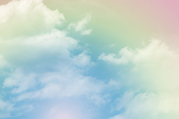 cloud background with a pastel colour