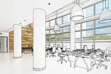 Modern Office Conception 02 (illustrated)