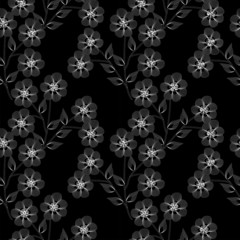 seamless floral pattern with flowers