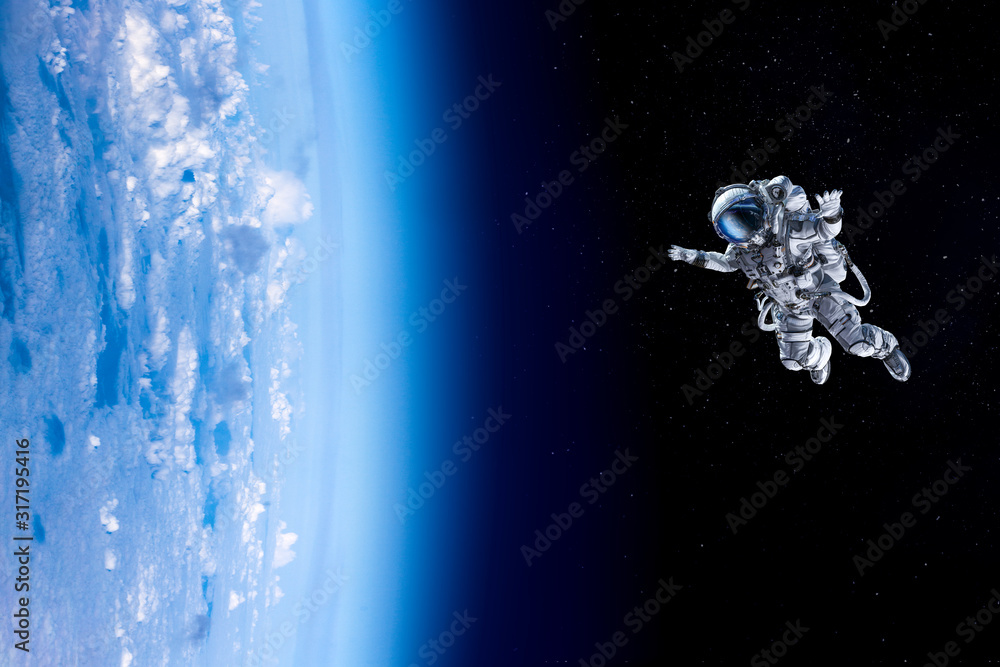Canvas Prints exploring outer space. mixed media