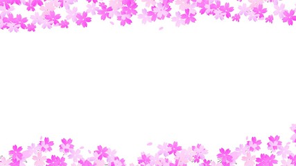 Fototapeta na wymiar ピンクと薄ピンクの桜背景