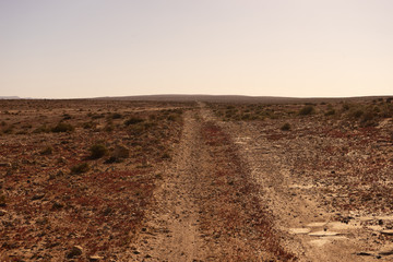 off road track in the south of morocco