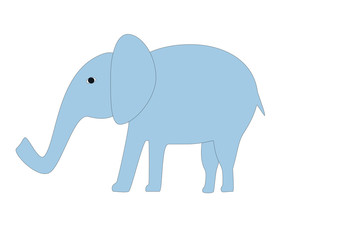 Vector elephant from Africa. Illustrations for children. Illustrations. Vector