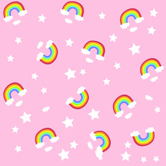 seamless pattern with colorful umbrellas