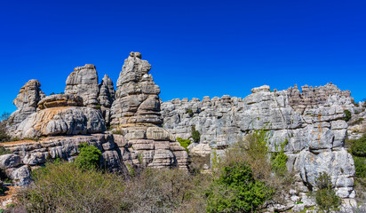 El Torcal de Antequera, Andalusia, Spain, near Antequera, province Malaga.