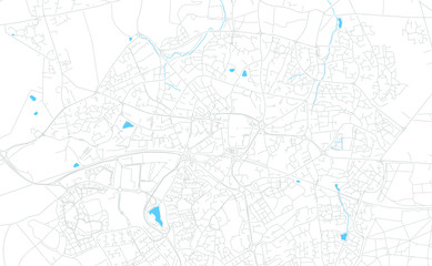 Bracknell, England bright vector map