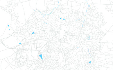 Bracknell, England bright vector map