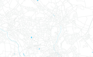Fototapeta na wymiar Batley, England bright vector map