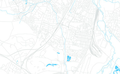 Eastleigh, England bright vector map
