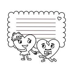 card valentines day with background sheet to write