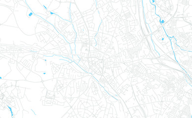 Newcastle-under-Lyme, England bright vector map