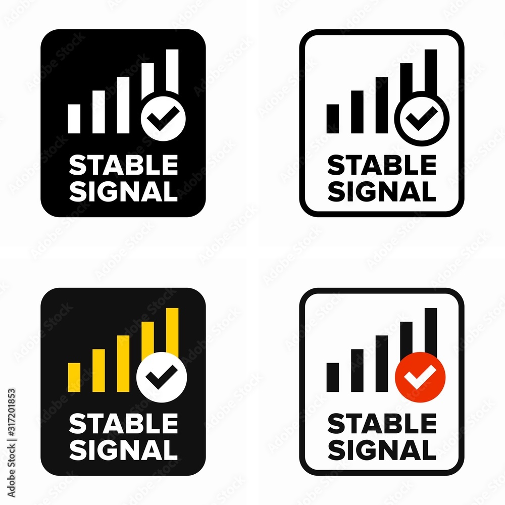 Wall mural stable signal, strong signal distribution information sign