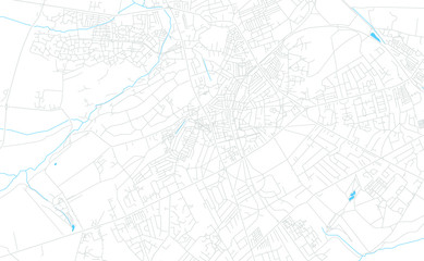 Harrogate, England bright vector map