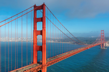 Fototapeta na wymiar Golden Gate bridge at sunset, San Francisco, California