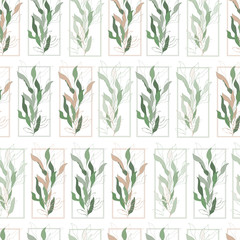 Light pattern from a vegetable pattern on a white background. Seamless vector illustration for fabric, tile, wallpaper on the wall.