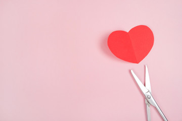 Valentines day flatlay