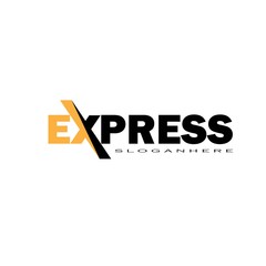 Fast Forward Express logo designs vector, Simple Express logo template