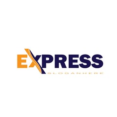 Fast Forward Express logo designs vector, Simple Express logo template