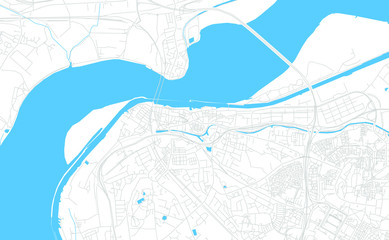 Runcorn, England bright vector map